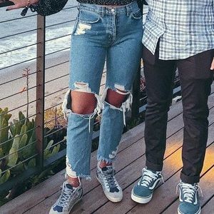 Ripped Carmar blue jeans